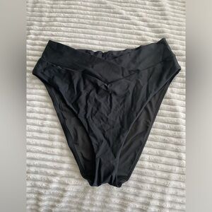 Aerie high waisted black bikini bottoms